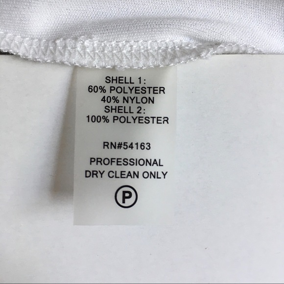 Calvin Klein Top White Womens Semi Sheer Zebra EUC - Picture 7 of 9